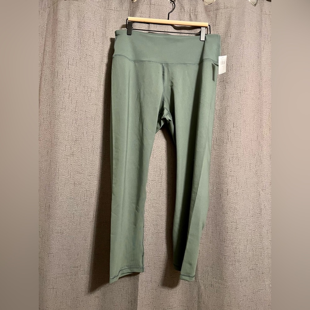 NWT Old Navy Womens Power Press XL Tall HighRise Leggings Brown & Green 2 Pack